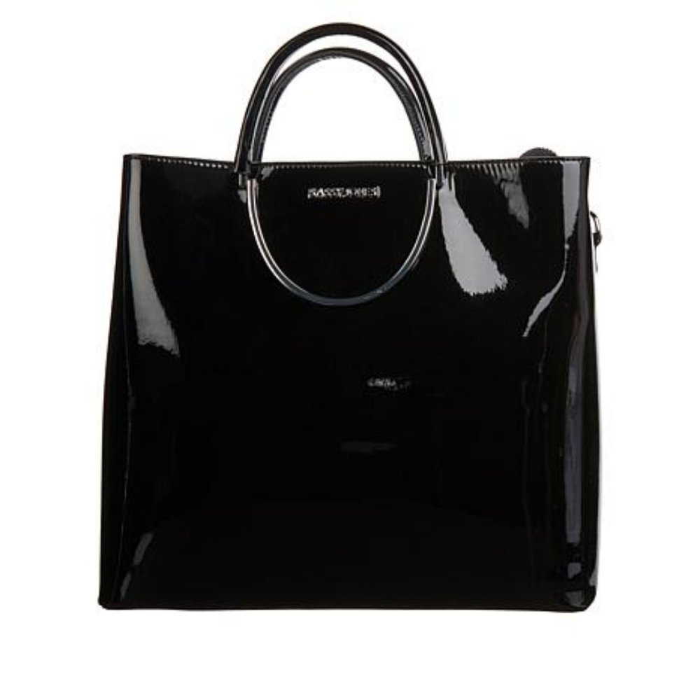 Sassy Jones Pamela Patent Faux Leather Tote
